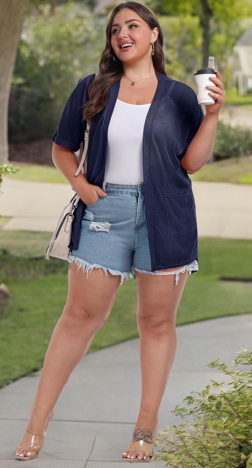 Open Front Sheer Cardigan