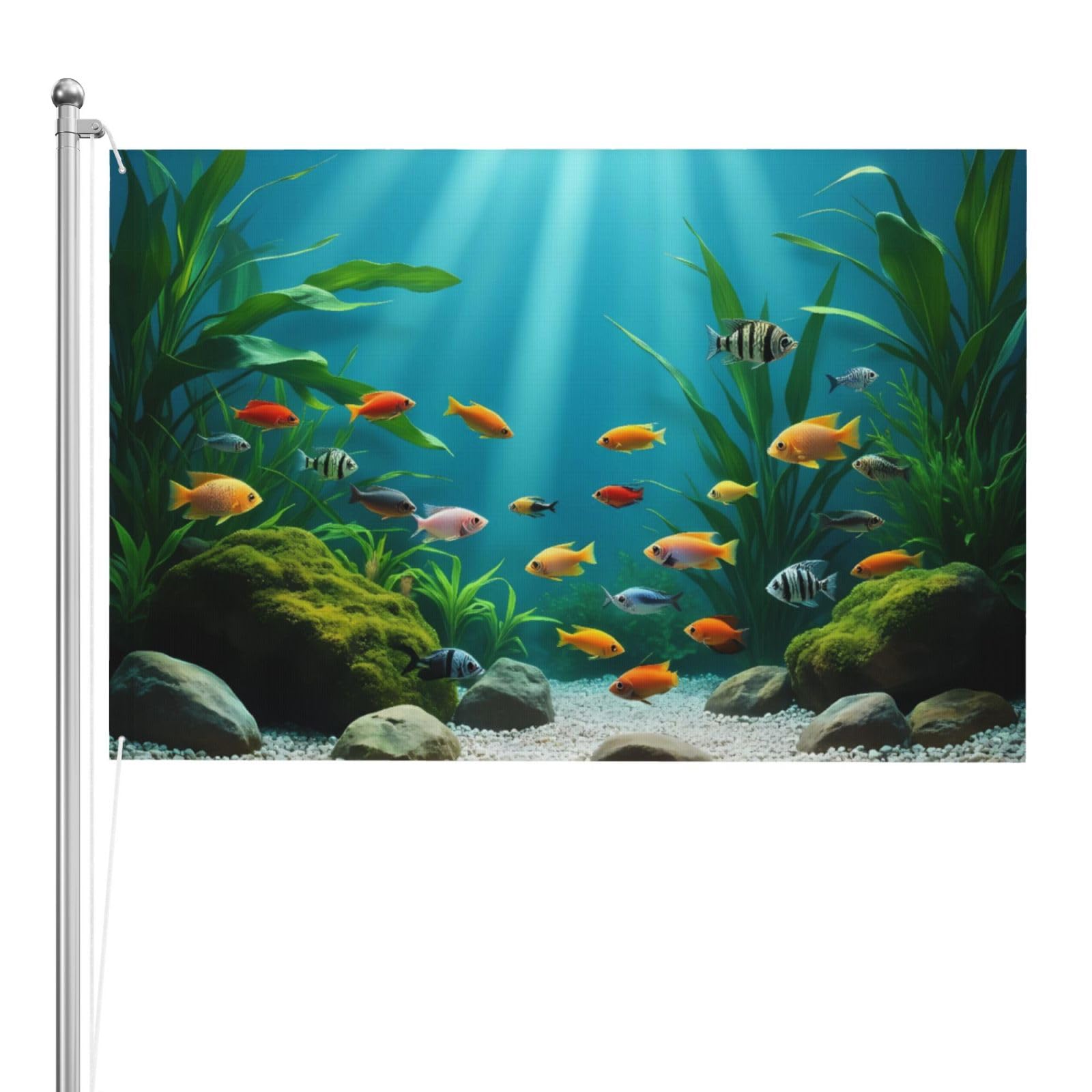 Drapeau extérieur 1,2x1,8m grand format polyester résistant