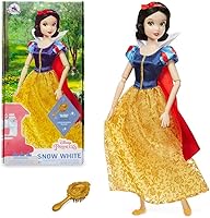 Vista 1 de Disney Store Muñeca clásica de princesa para niña (Blancanieves), 11 pulgadas, incluye cepillo con detalles moldeados, juguete totalmente posable