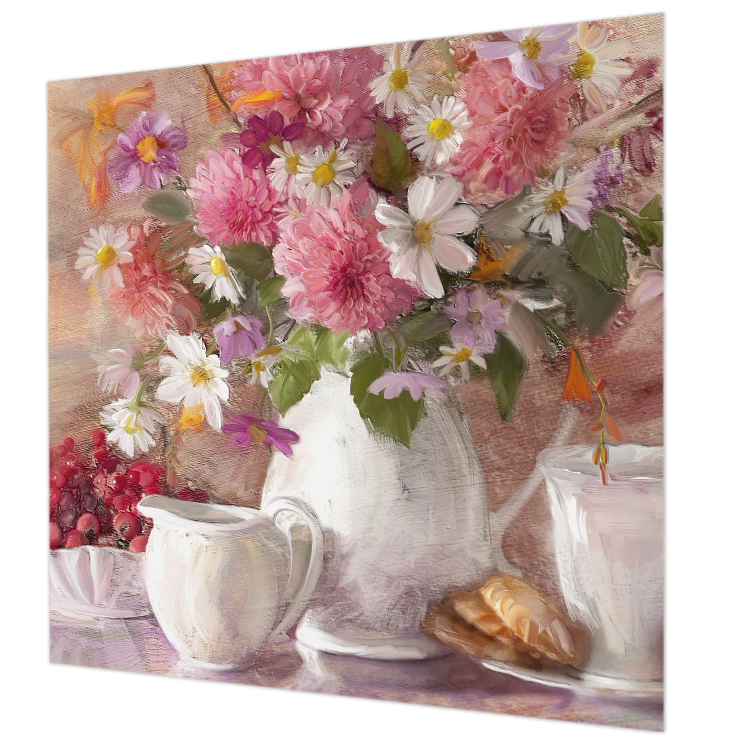 Papier peint intissé lavable fleurs sauvages de haute qualité avec colle