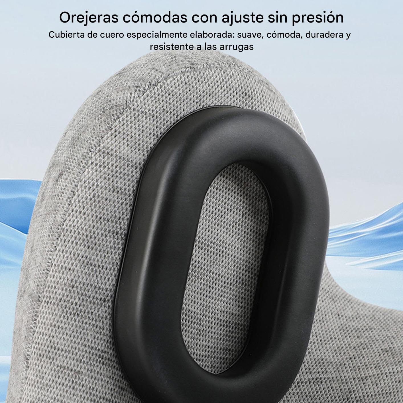 Almohadas De Viaje Para Dormir Almohada Cervical en Forma de U para Viajar | Cojín de Espuma Viscoelástica Transpirable Ergonómico Cómoda con Apoyo para Avión Mochilero Auto Cama y Acampada