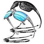 WEAROYO Polarized Sports Sunglasses for Men Women,Fishing Driving Rectangular Goggles UV400 Protection