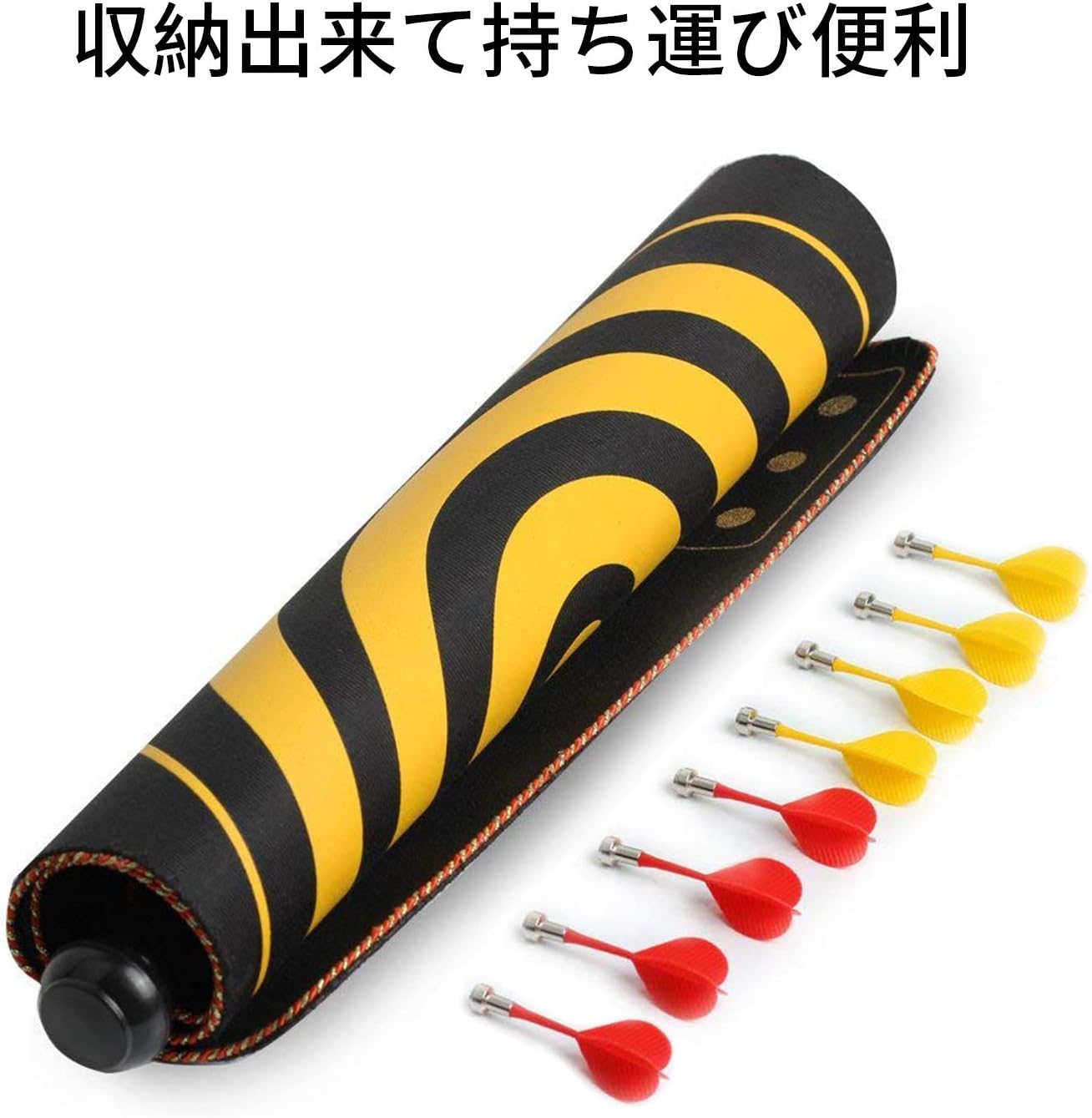 Anyshop ダーツボード ダーツ マグネット 矢8本入り 壁掛け ソフトダーツボード 家庭 練習用 磁気 両面式 室内遊び パーティー オフィス ゲーム 15インチ