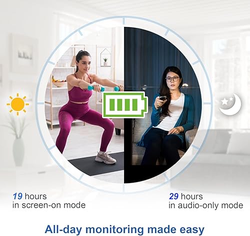 Miniatura 9 de VTech VM3258 Monitor de bebé de video digital de 2.8 pulgadas con luz nocturna, audio bidireccional y sensor de temperatura