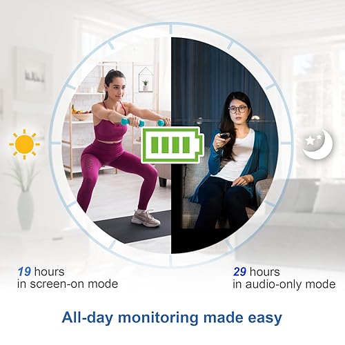 Miniatura 9 de VTech VM3258 Monitor de bebé de video digital de 2.8 pulgadas con luz nocturna, audio bidireccional y sensor de temperatura