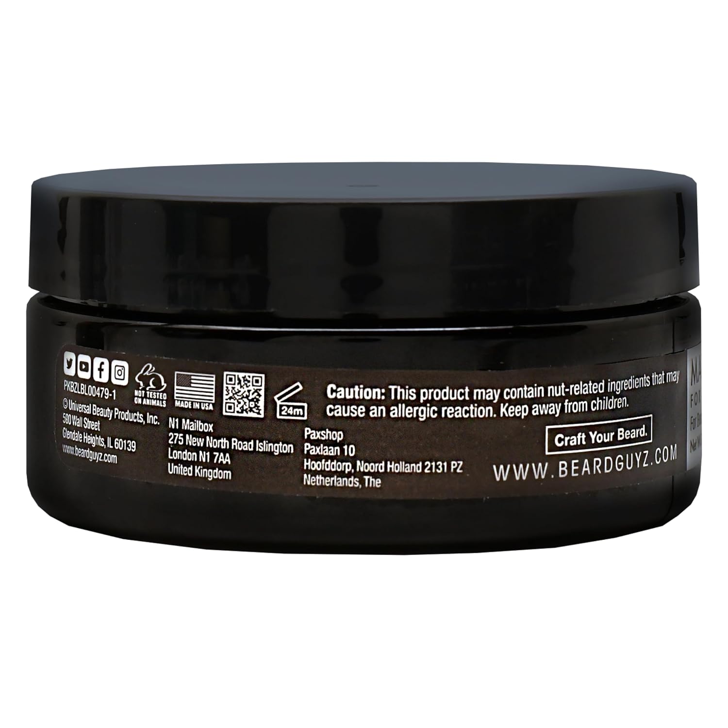Beard Guyz Matte Styling Clay – Strong‑Hold for Beard & Hair – Natural Texture & Matte Finish Styling Clay for Men’s Grooming, 3 oz