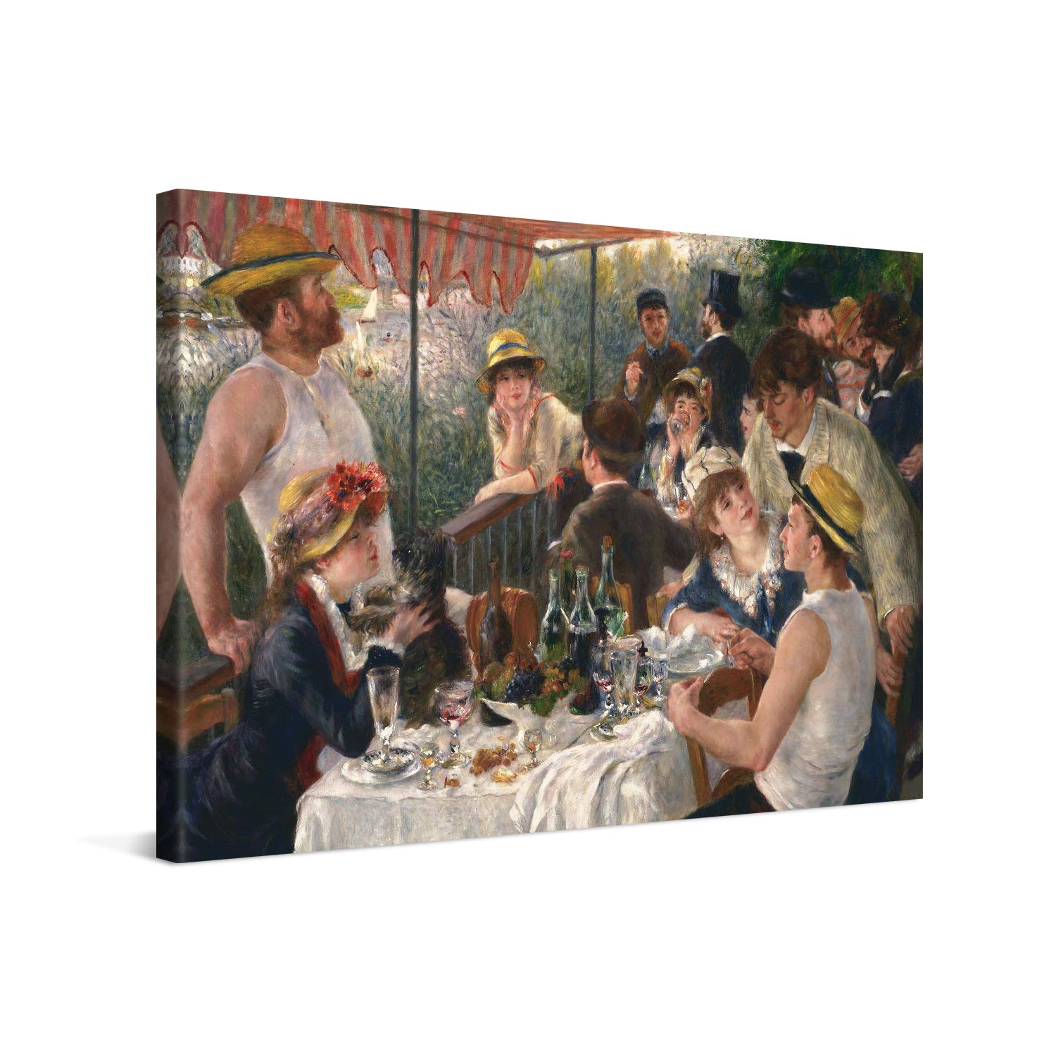 PICANOVA – Pierre-Auguste Renoir – Luncheon 60x40cm – Premium Canvas Art Print – Canvas Print Wall Art Decor Picture Stretched on Wooden Frame as Gallery Artwork – Classical Art Collection