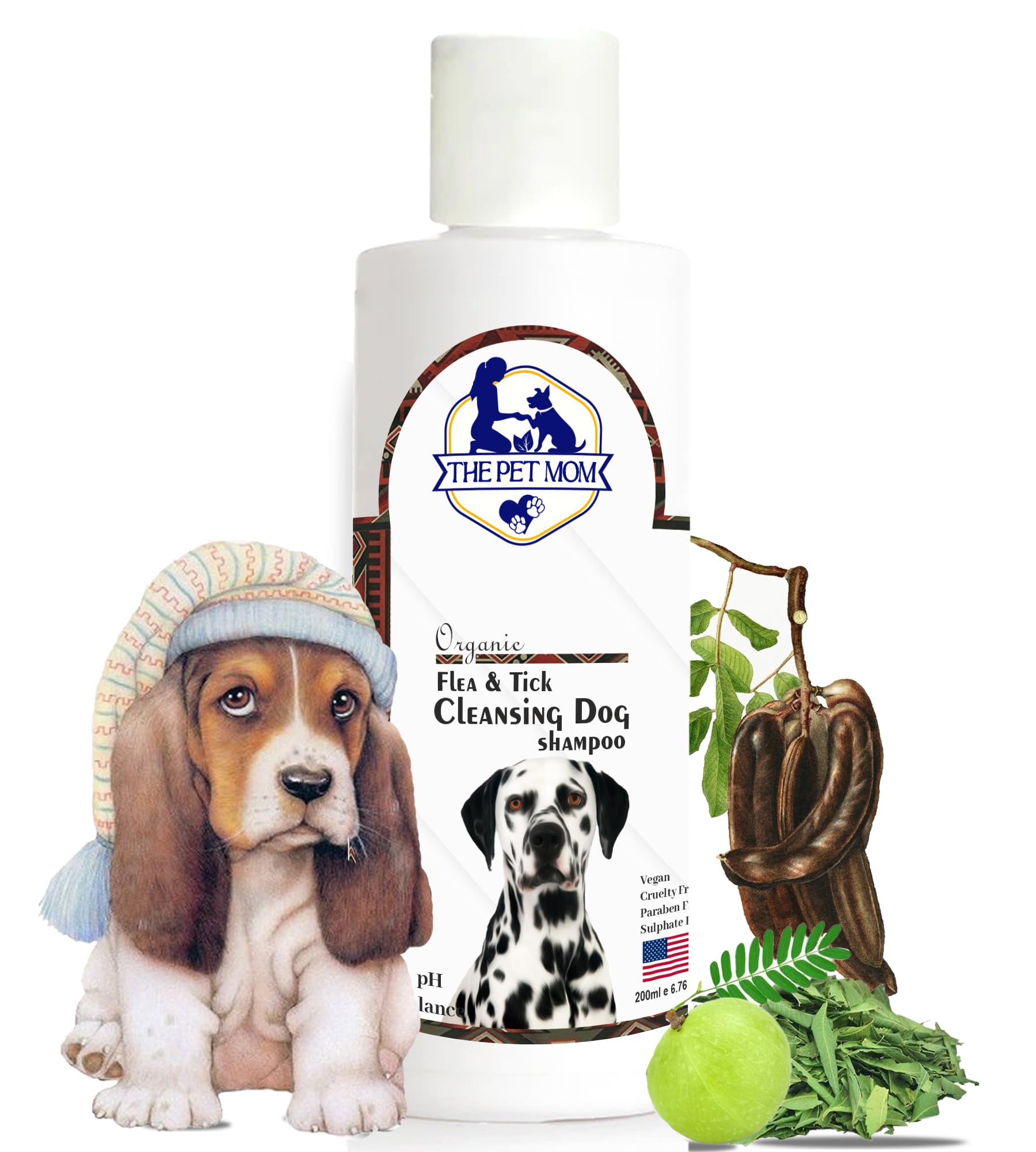 The Pet Mom Organic Flea & Tick Cleansing Beagle Dog Shampoo for Ticks, Lice, Fleas | Soft & Conditioned Coat No Rinse Anti-Itching – Dog Tick Shampoo for All Dog Breed 200Ml (B0CKTY14D4) Amazon Price History, Amazon Price Tracker