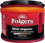 Folgers Black Silk Torréfaction foncée, Café moulu, Boîte de 641g