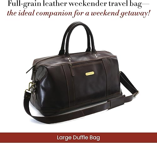 Miniatura 5 de Style N Craft Overnight, Contemporary Weekend Travel Leather Duffle Bag