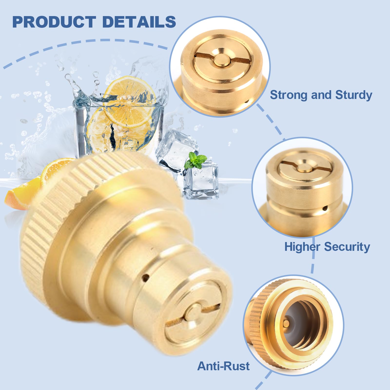 Quick Connect Adapter Für CO2 Soda – Kompatibel Mit Duo/Art/Terra Sprudler, TR21-4 Gewinde