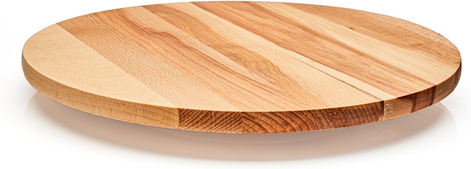 Wooden Rotary Board. Lazy Susan. Solid Beech Wood. Used for Serving Cheese, Appetizer, antipasti. (Diameter 35 cm)