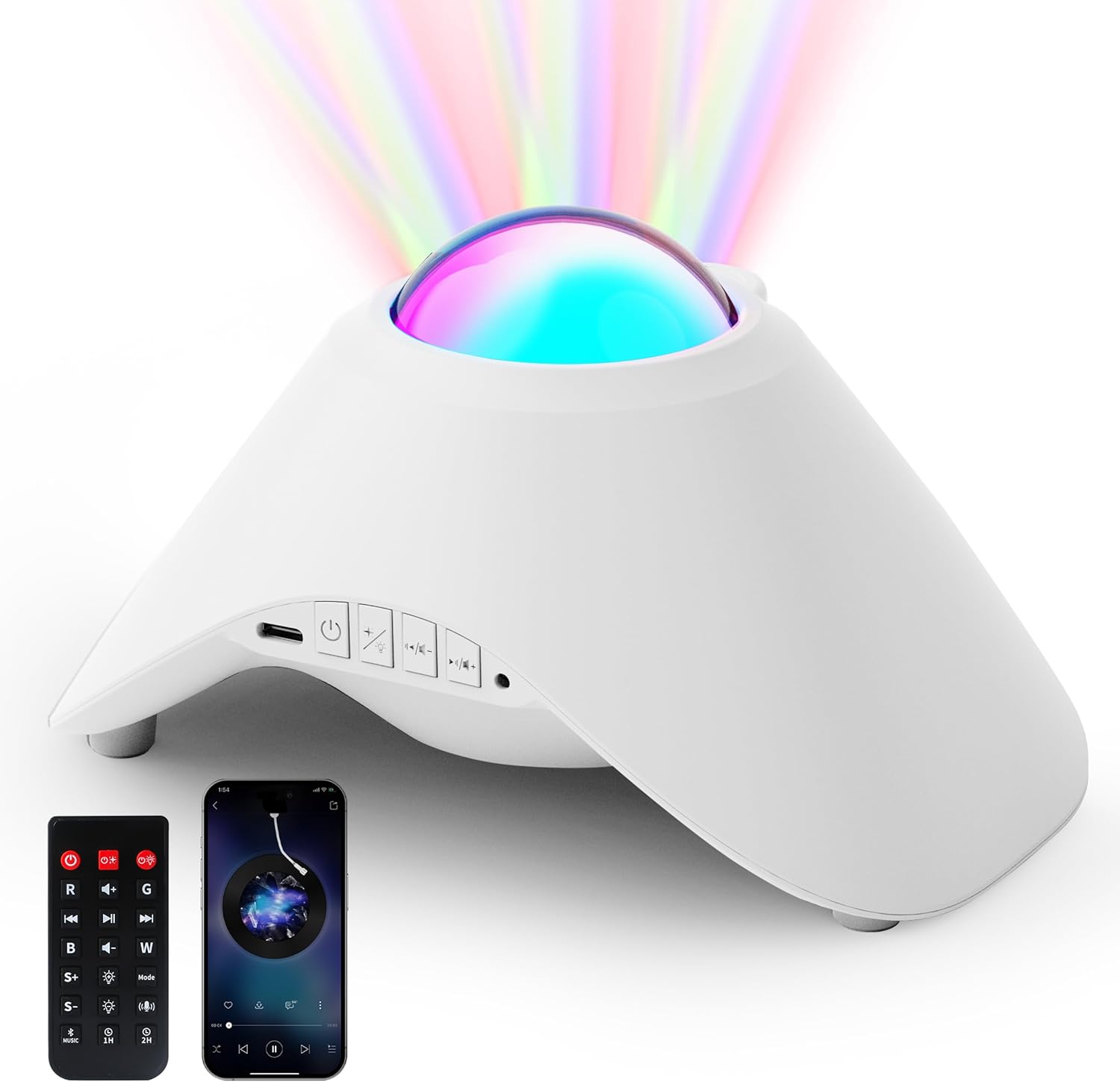 Galaxy Projector,Northern Galaxy Light Aurora Star Projector with Bluetooth Speaker Timer and Remote Control,Night Lights for Bedroom Room Decor, Gifts for Kids, Adults, Christmas, Birthday