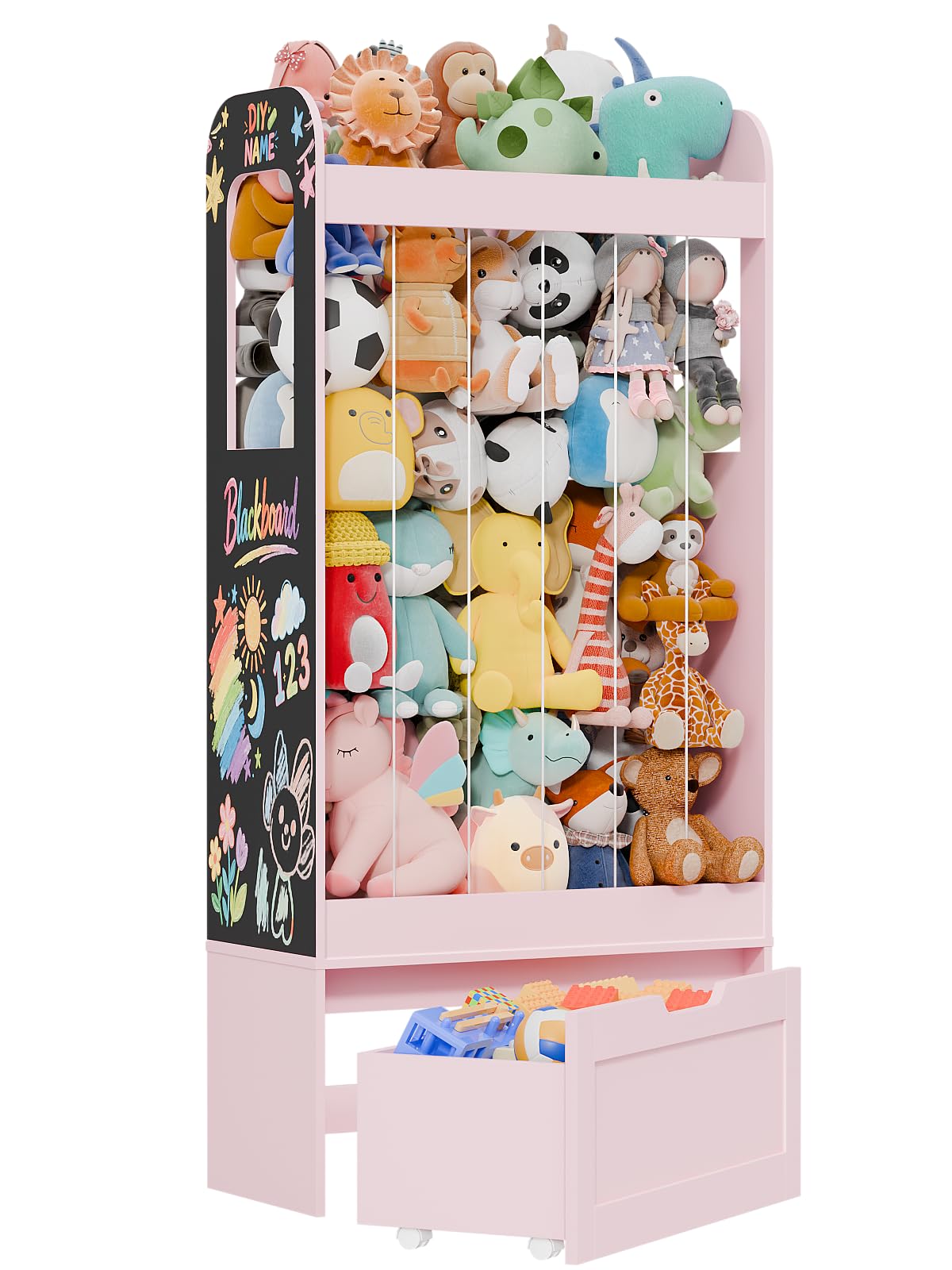 Big Toy Organizer for 80+ Plushies with 180L Storage