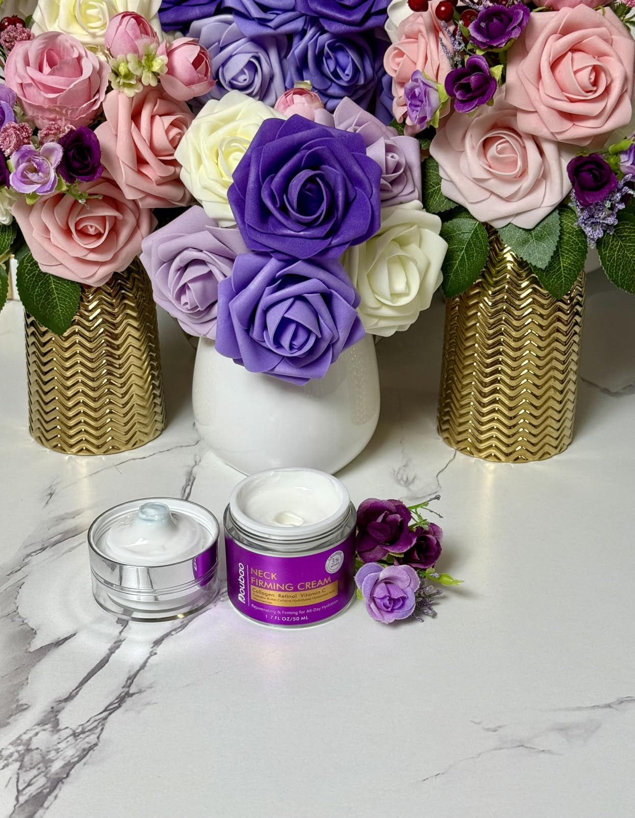 YTDB Neck Firming Cream, Wrinkle Cream for Women, Retinol Moisturizer with Collagen and Hyaluronic Acid for Neck, Face and Décolleté, 1.7 fl oz