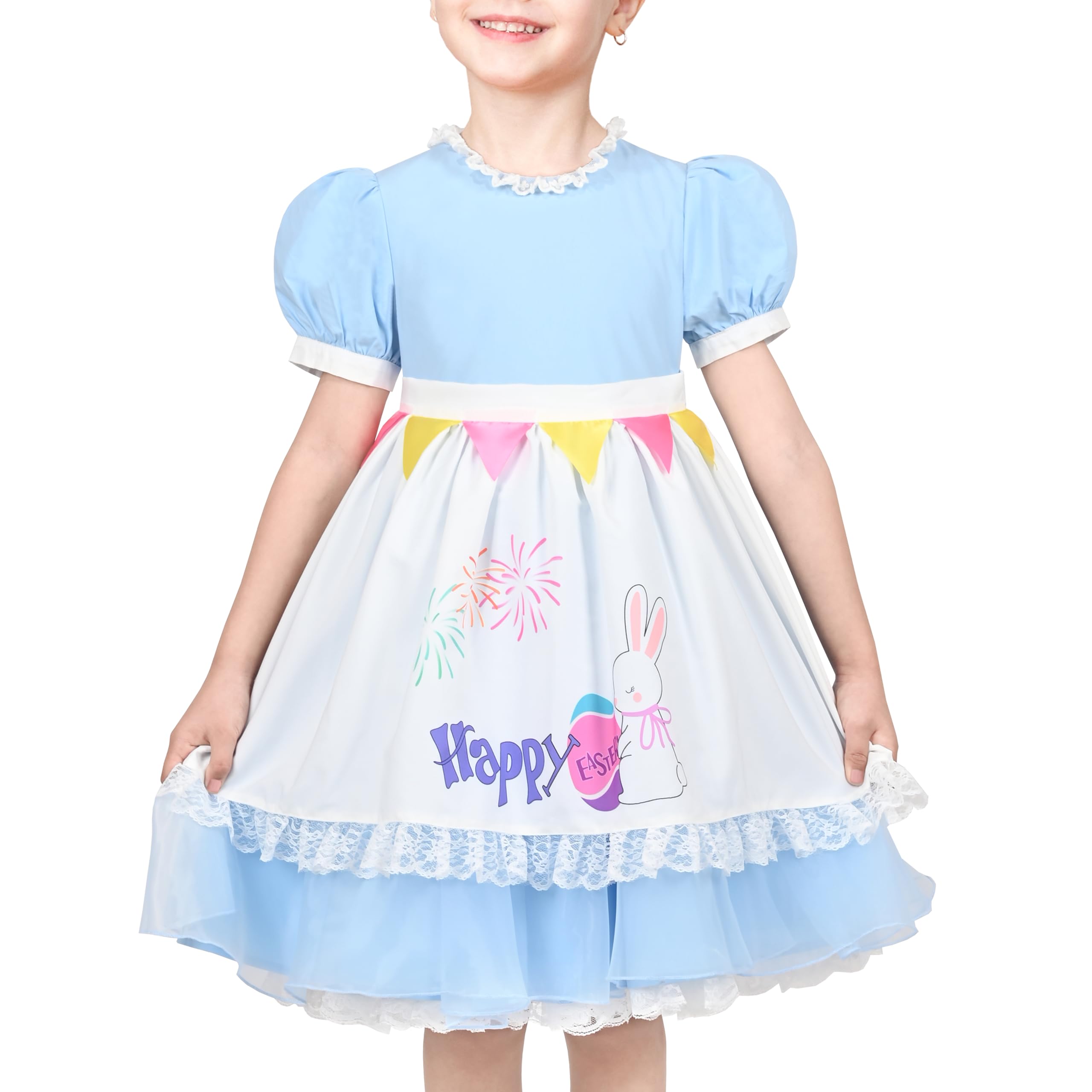 Sunny Fashion Girls German Dirndl Dress S for Bavarian Oktoberfest Vintage Pink Age 6-12 Years