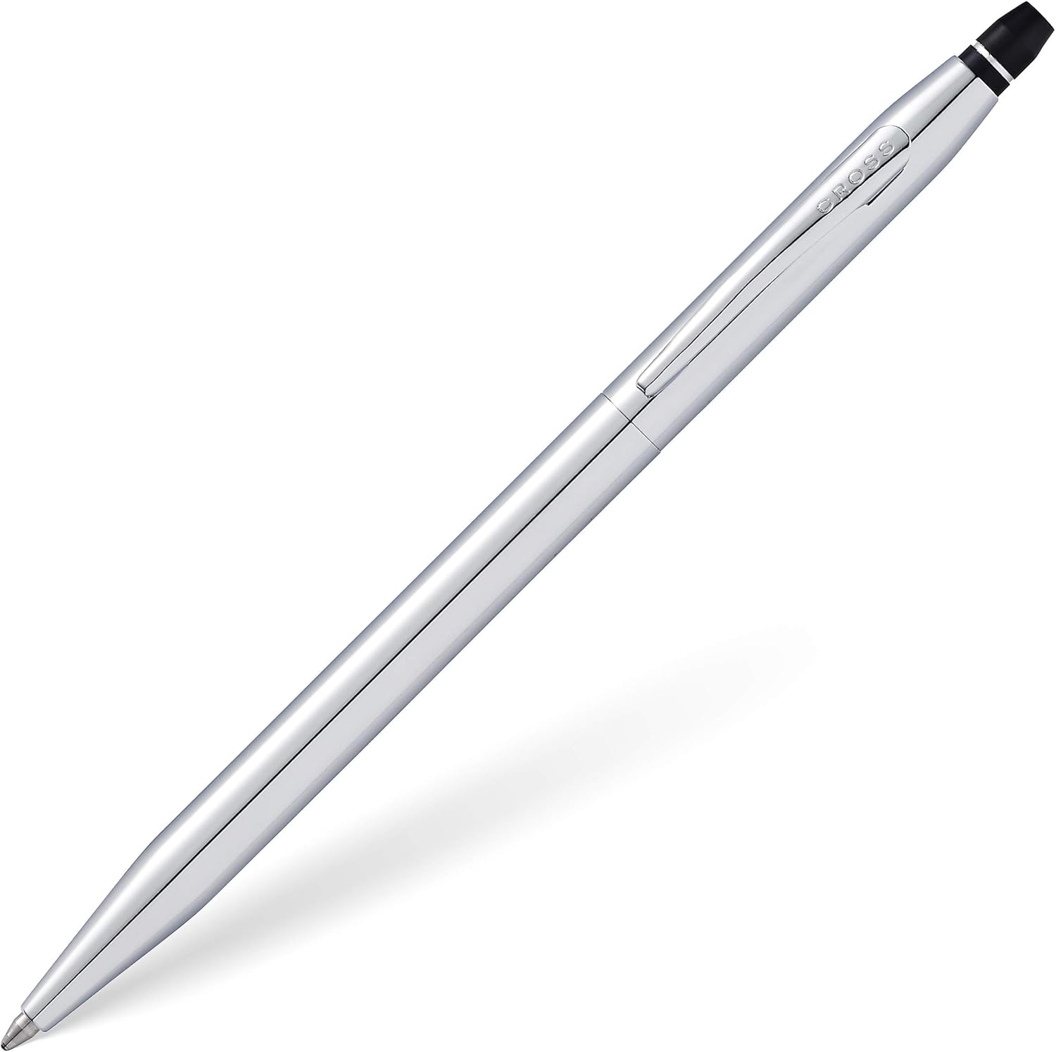 Cross Click Medalist Chrome with Gold-tone Appointments Ballpoint Pen - High-End Writing Tool for Versatile Use - Smooth Writing & Journaling - Elegant Accessory - Long-Lasting - Black Ink