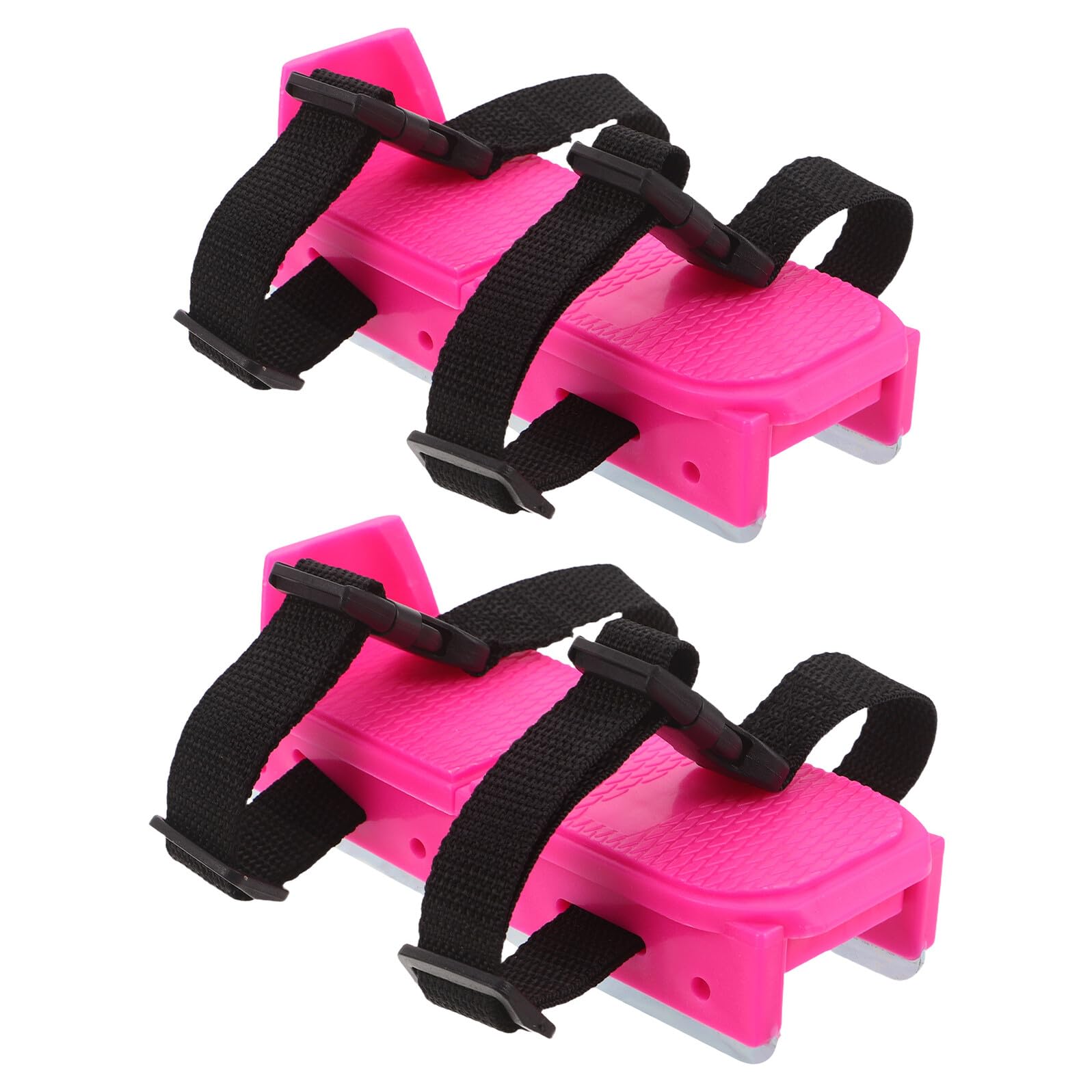 BESTonZON Pattini da Ghiaccio Regolabili per 16-21 CM Scarponi da Sci Imbottiti per Principianti Pattini da Neve Multisuperficie per Sport Invernali All’Aperto Set 1 Paio Rosa