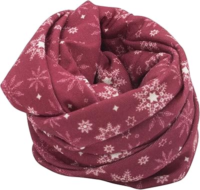 Bandana.com Red Snowflakes Tube Headband - Single Piece