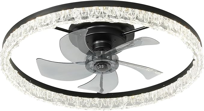 Ventilador de Techo 24 Pulgadas con Luz LED, Control Remoto miniatura 8
