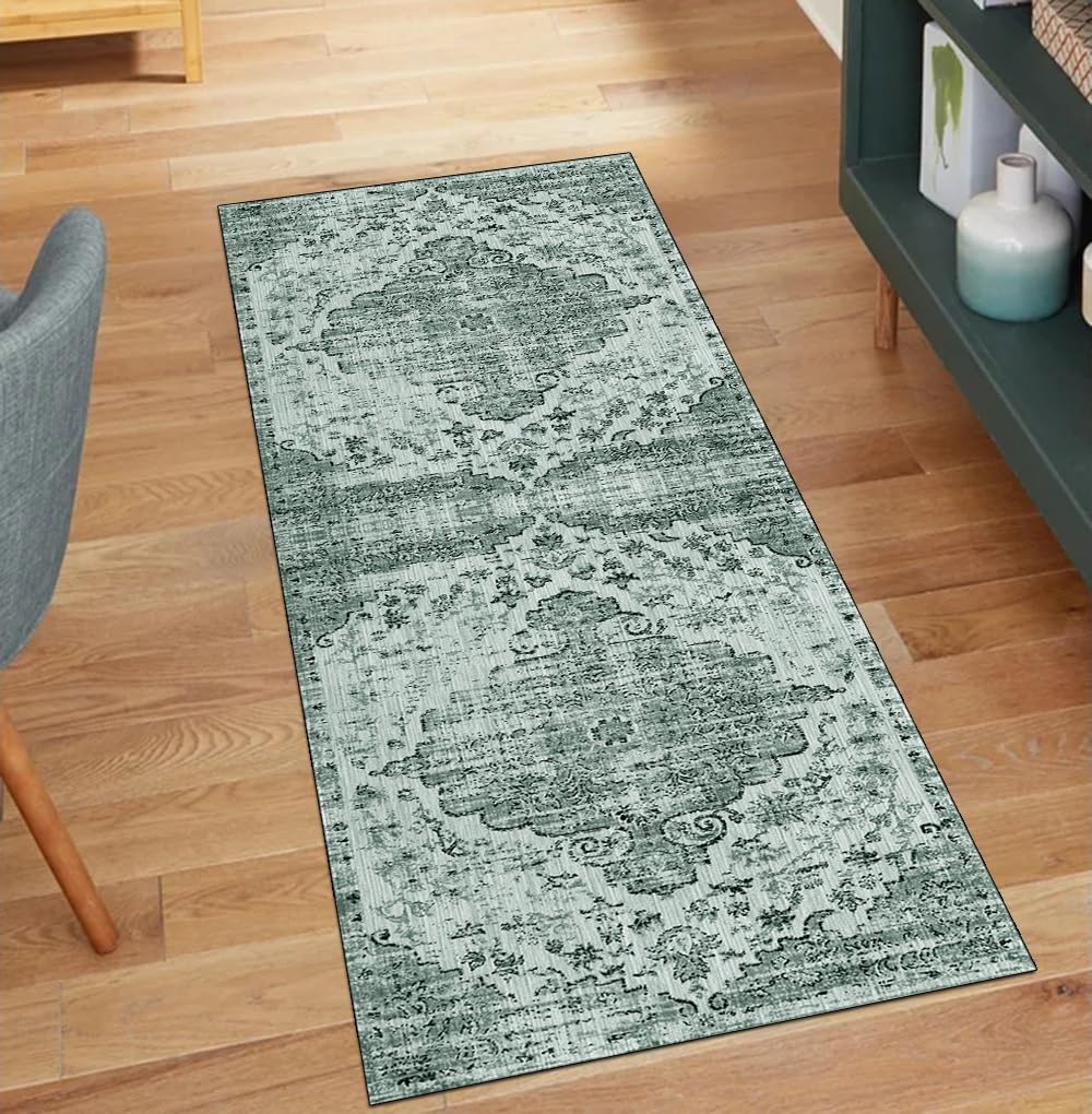 Alfombra de pasillo para suelos resbaladizos con base antideslizante lavable