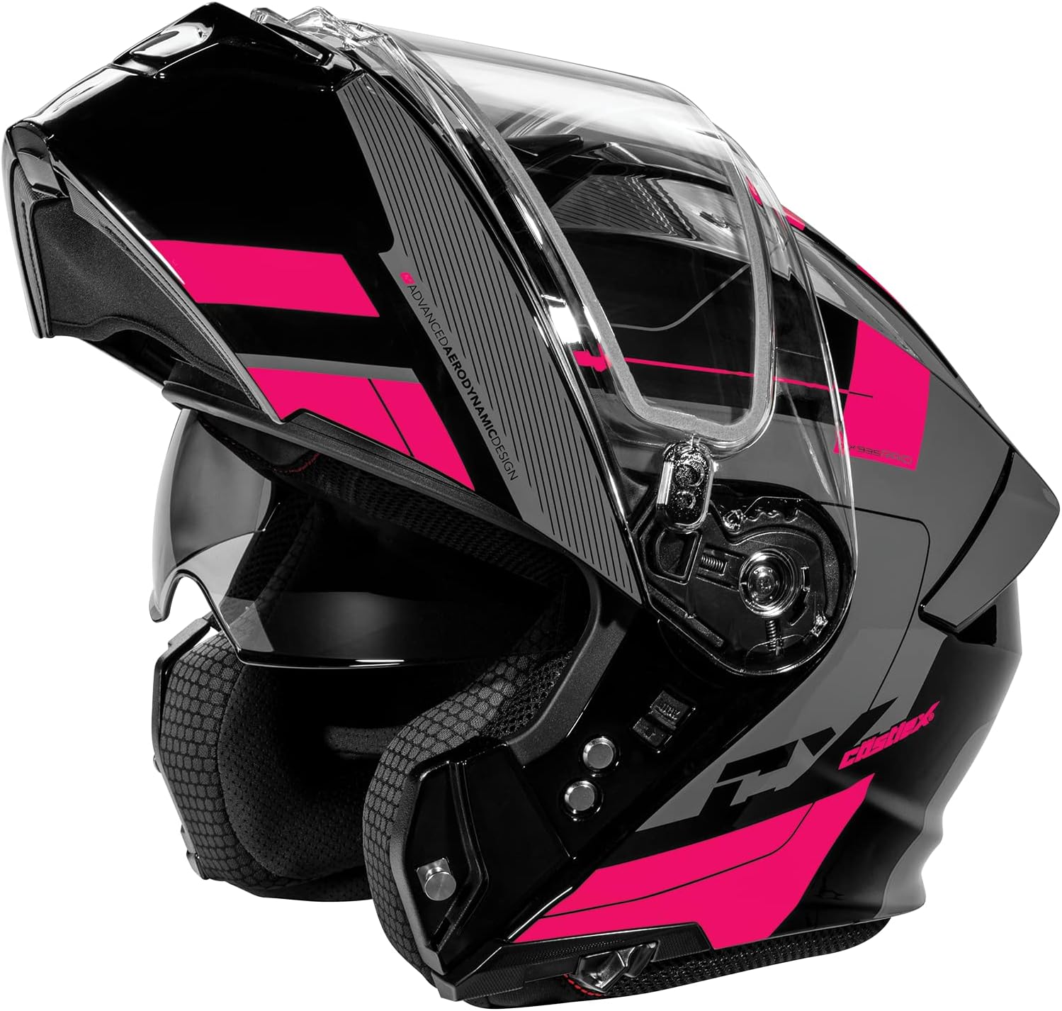 Castle X CX935 Raid Modular Snow Helmet (Gloss Pink Glo/Charcoal - Medium)