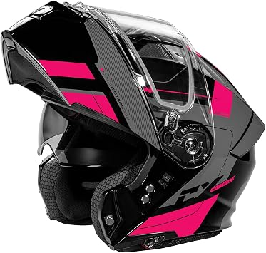 Castle X CX935 Raid Modular Electric Snow Helmet (Gloss Pink Glo/Charcoal - X-Small)