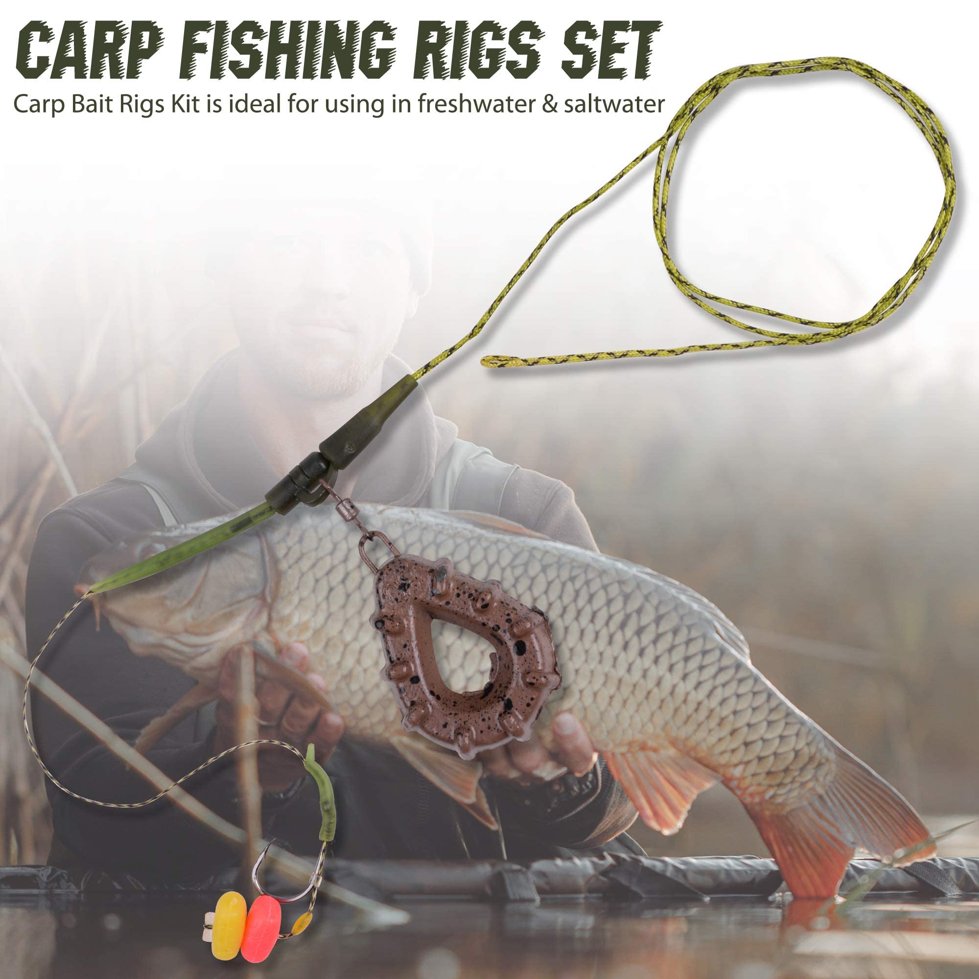 Piombini Pesca Montatura Pronta Per Pesca Alla Carpa - Piombo - Foto 5