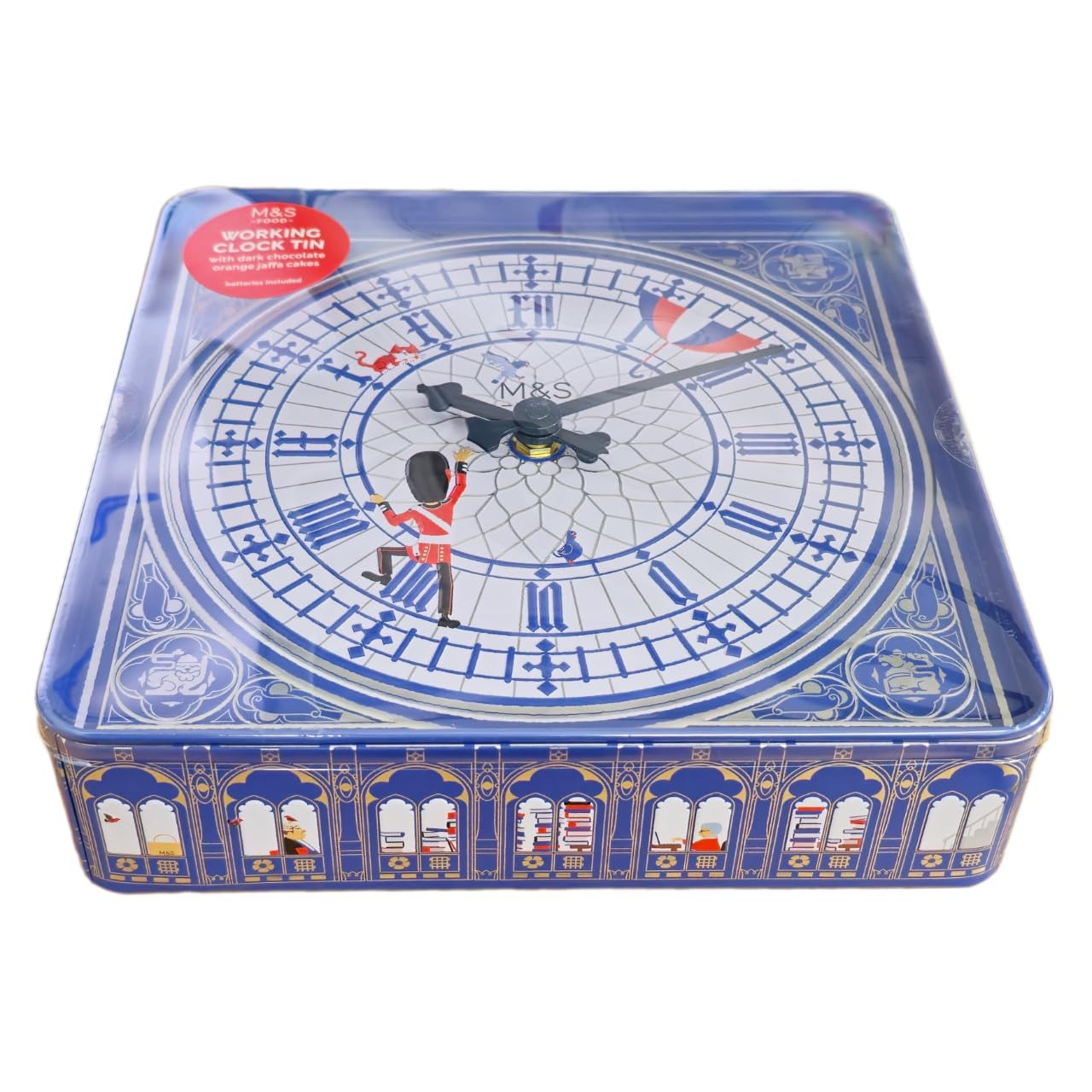 Amazon.com : Working Clock Tin with Dark Chocolate Orange Jaffa