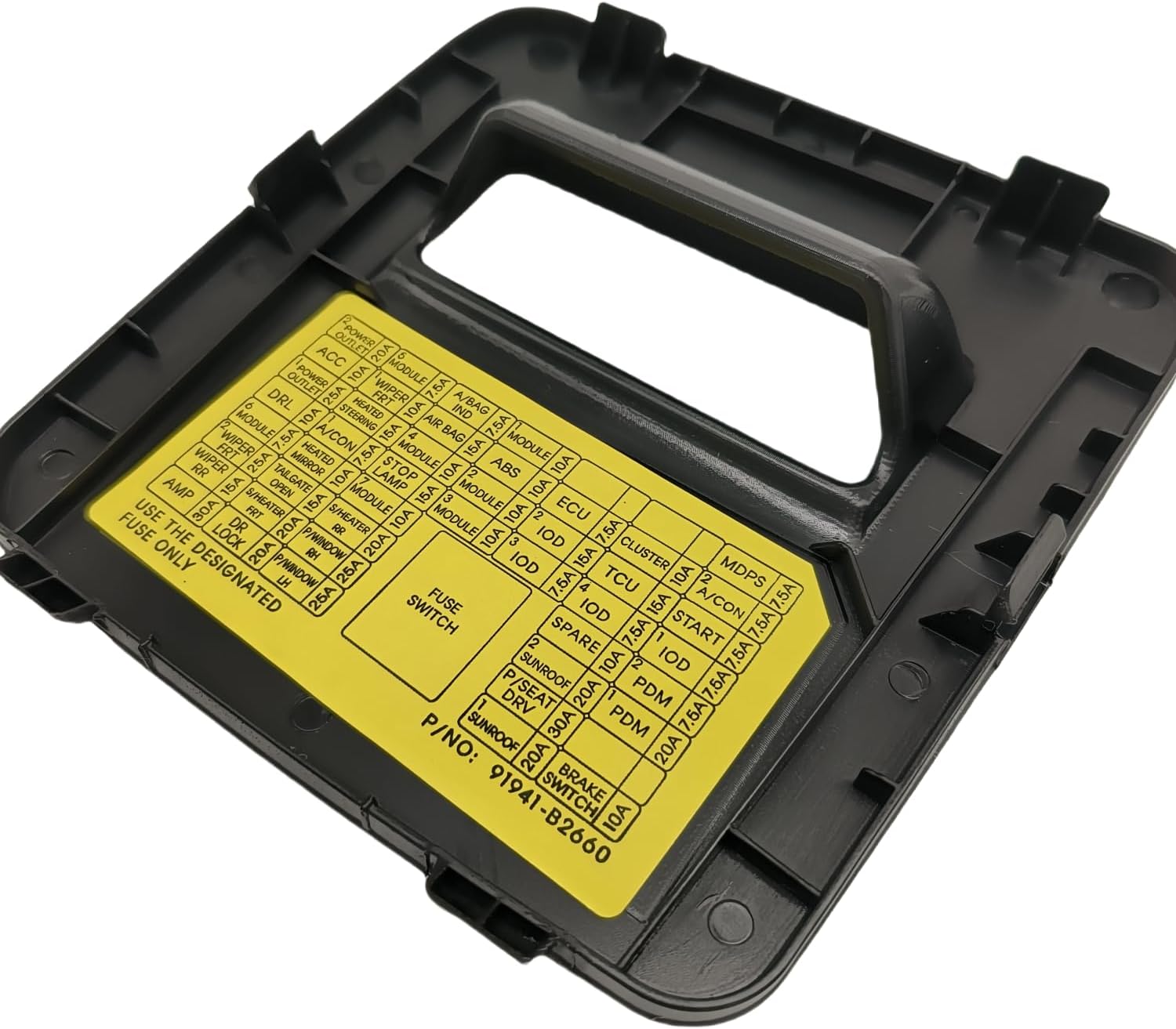 Interior Instrument Panel Dash Fuse Box Cover Fit for 2014 2015 2016 Kia Soul 84753-B2100EQ