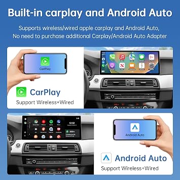 Road Top 12.3 CarPlay Screen for BMW 5 Series F10/F11 CIC (2010-2012)