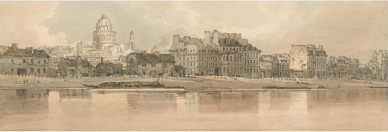 ArtDirect View of the Pantheon from the Arsenal (1802) Unframed Art Print Giclee Poster by Thomas Girtin - Ready for Framing with Customization Sizes 10x3, 14x5, 20x7, 36x12, 48x16 and 60x20 inches