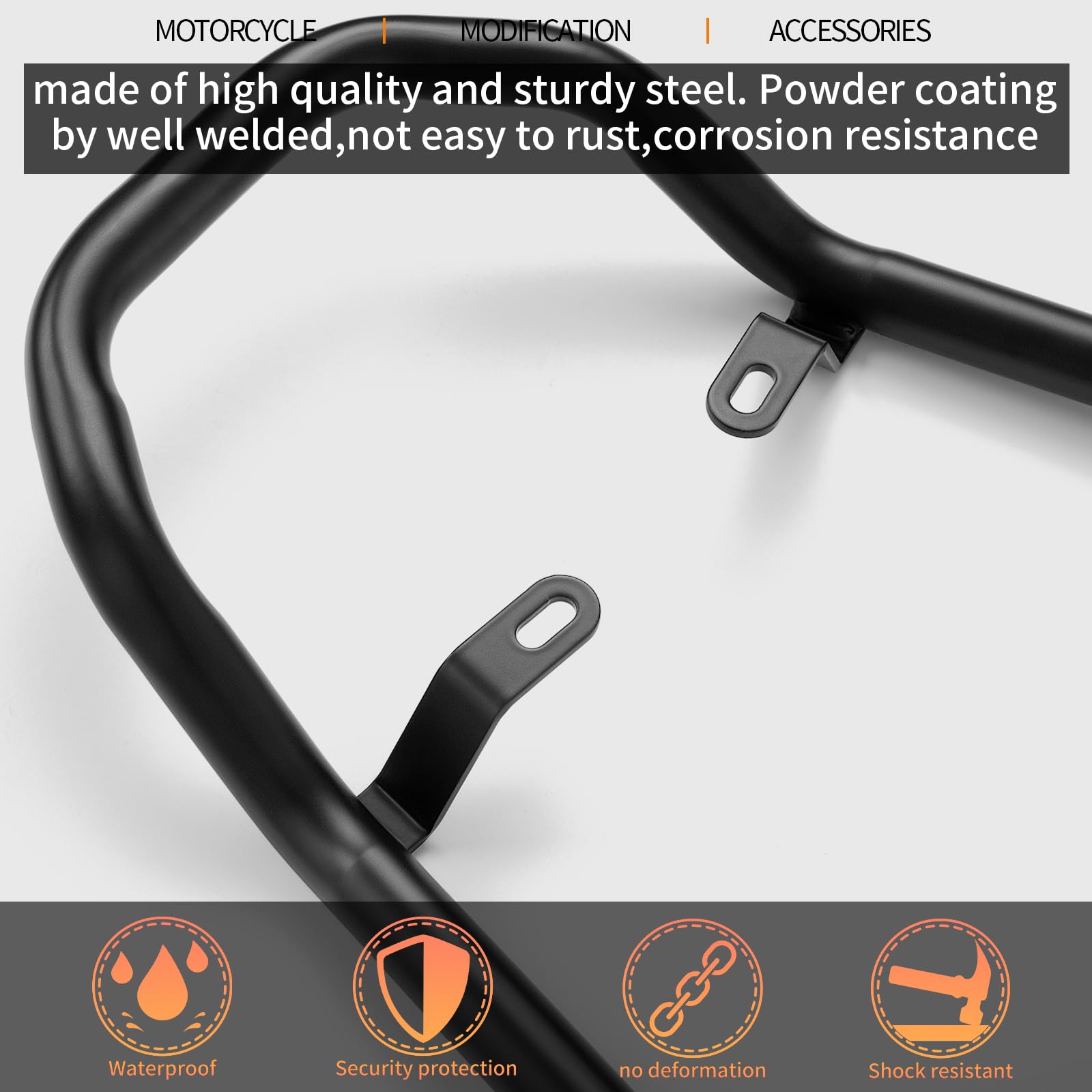 WOOGA Passeggero Posteriore Sedile del Passeggero Mano Grab Bar Rail Maniglia Accessori Moto compatibile con B&M&W RNINET R nine T/R9T /5 Pure/Racer/Scrambler/Urban G/S Accessories 2014-2023