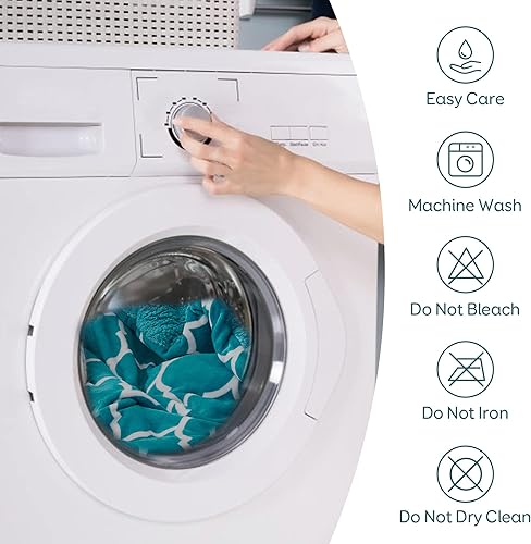 Miniatura 6 de Kaisa Juego de edredón de forro polar Sherpa de 3 piezas, tamaño Queen, edredón reversible esponjoso y cálido para invierno con 2 fundas de