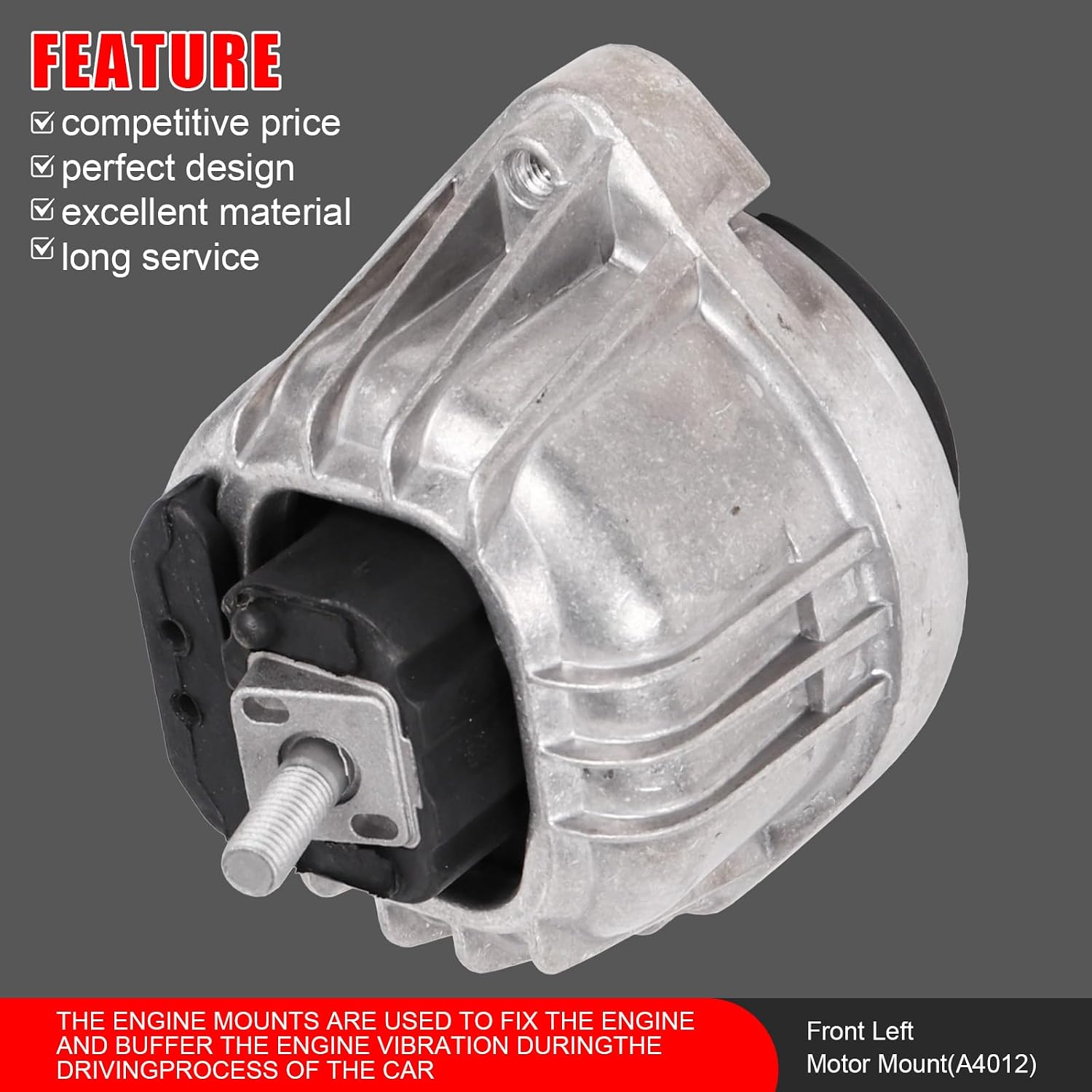 2Pcs Engine Motor Mount & Trans Mount Replacement for BMW 128i 2008 2009 2010 2011 2012 2013, 325i 2006, 325xi 2006, Engine Mount Replaces OE# A4012 EM5886 9682 22116760330