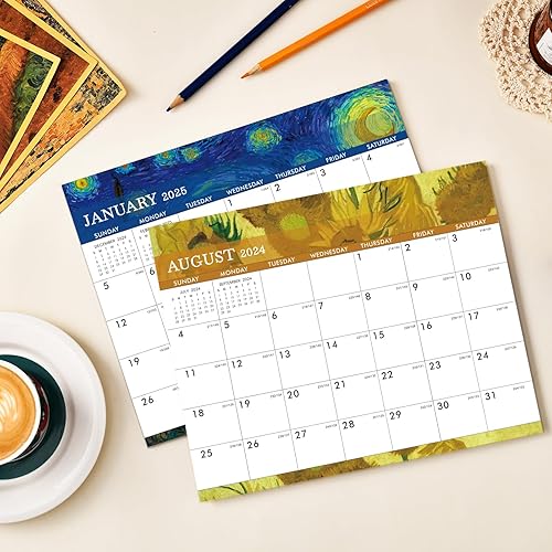 Miniatura 2 de Calendario magnético 2024-2025, julio de 2024 a diciembre de 2025, calendario magnético de 18 meses, calendario magnético para refrigerador, 8 x 10