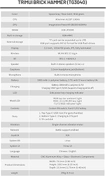 Brick Hammer Handheld Game Console, Green 64G | Mini Game Player, Portable Video Game Console, 3.2 inch IPS, Built-in 64G TF Card