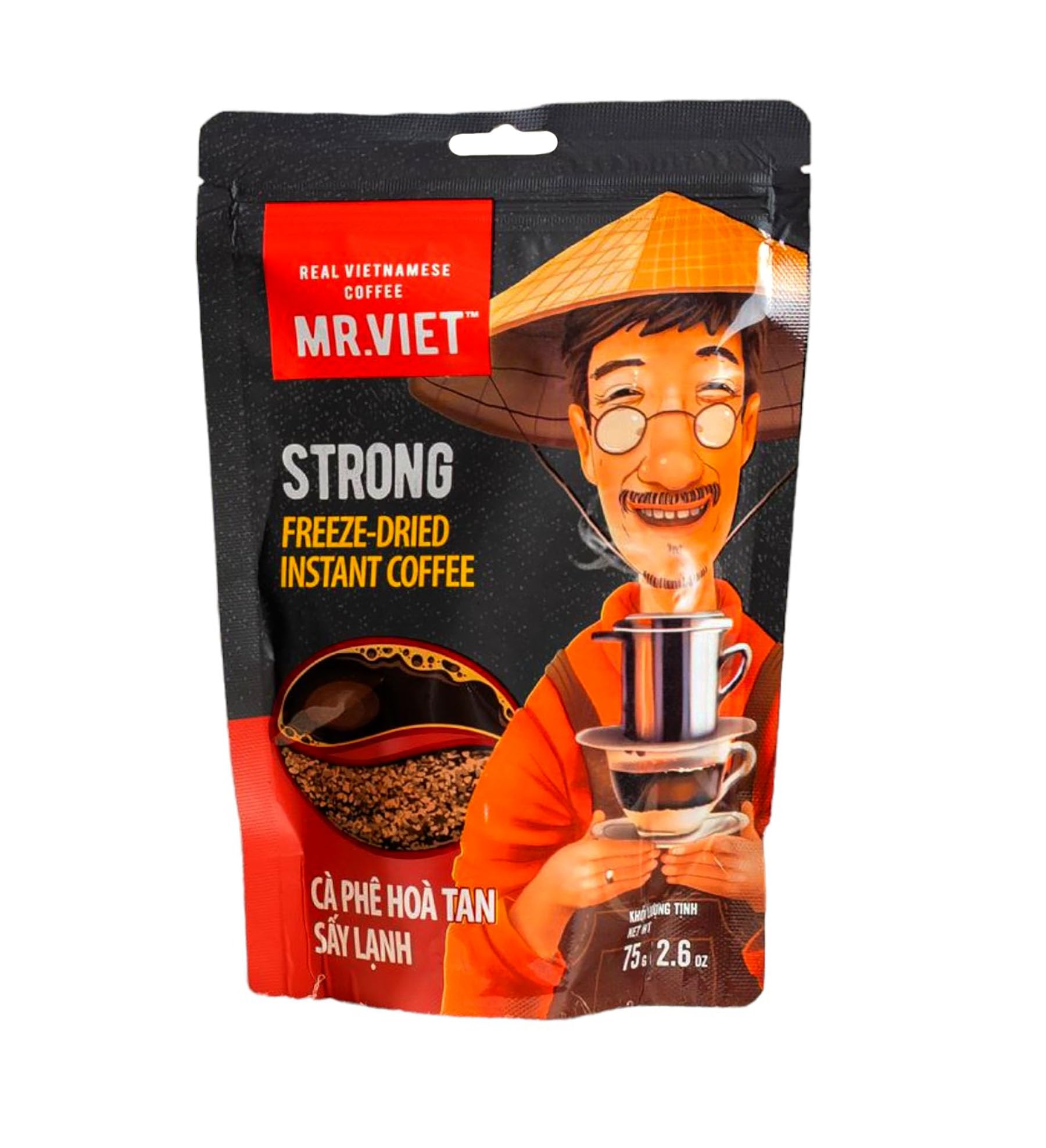 MR.VIET Finest Dark French Roast Strong Freeze Dried Instant Coffee Granules Imported from Vietnam, 75 g Zip Lock Pack (B0DC6LGZH3) Amazon Price History, Amazon Price Tracker