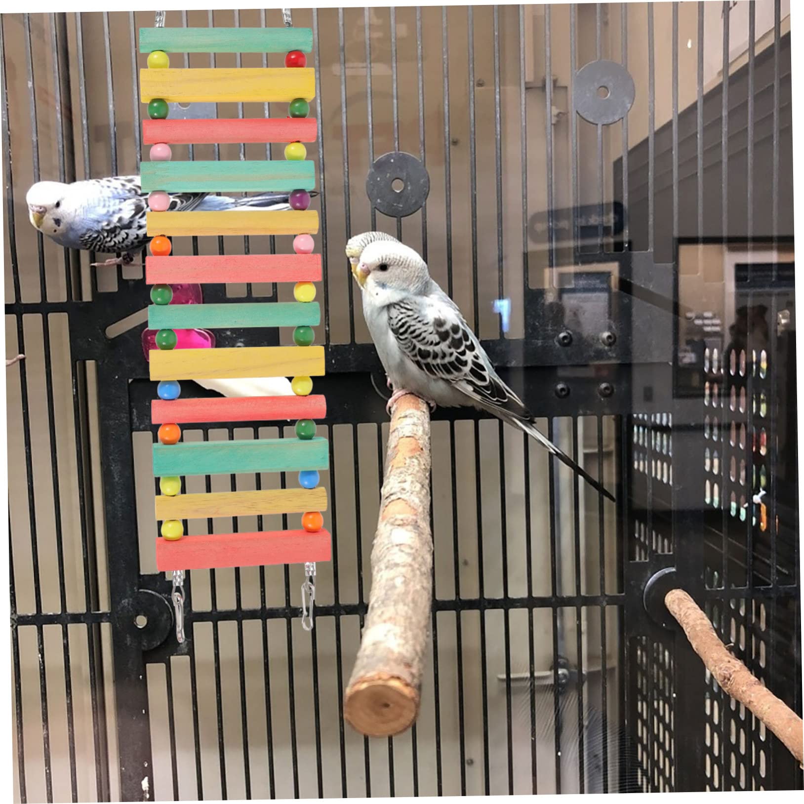 Escalera de Madera para Loros Juguete para Loros Agapornis Y Cacatúas