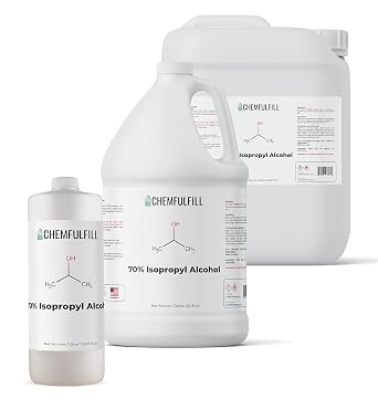 Chemfulfill Isopropyl Alcohol 70% - Concentrated IPA 70% 5-Gallon 640 fl oz