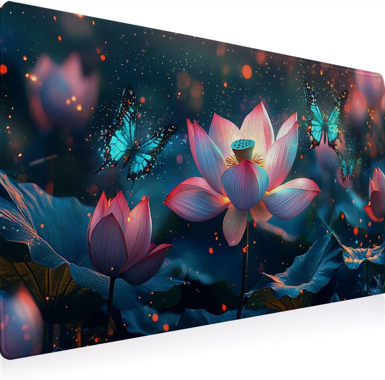 Podkładka pod mysz, podkładka pod mysz XXL 1200 x 600 mm podkładka pod mysz dla graczy, wodoodporna gumowa podstawa, duża, podkładka pod mysz do gier szyte krawędzie wodoodporna antypoślizgowa, domowa