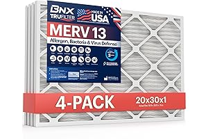 BNX 20x30 Air Filter - MERV 13 (4-Pack) | Made in USA