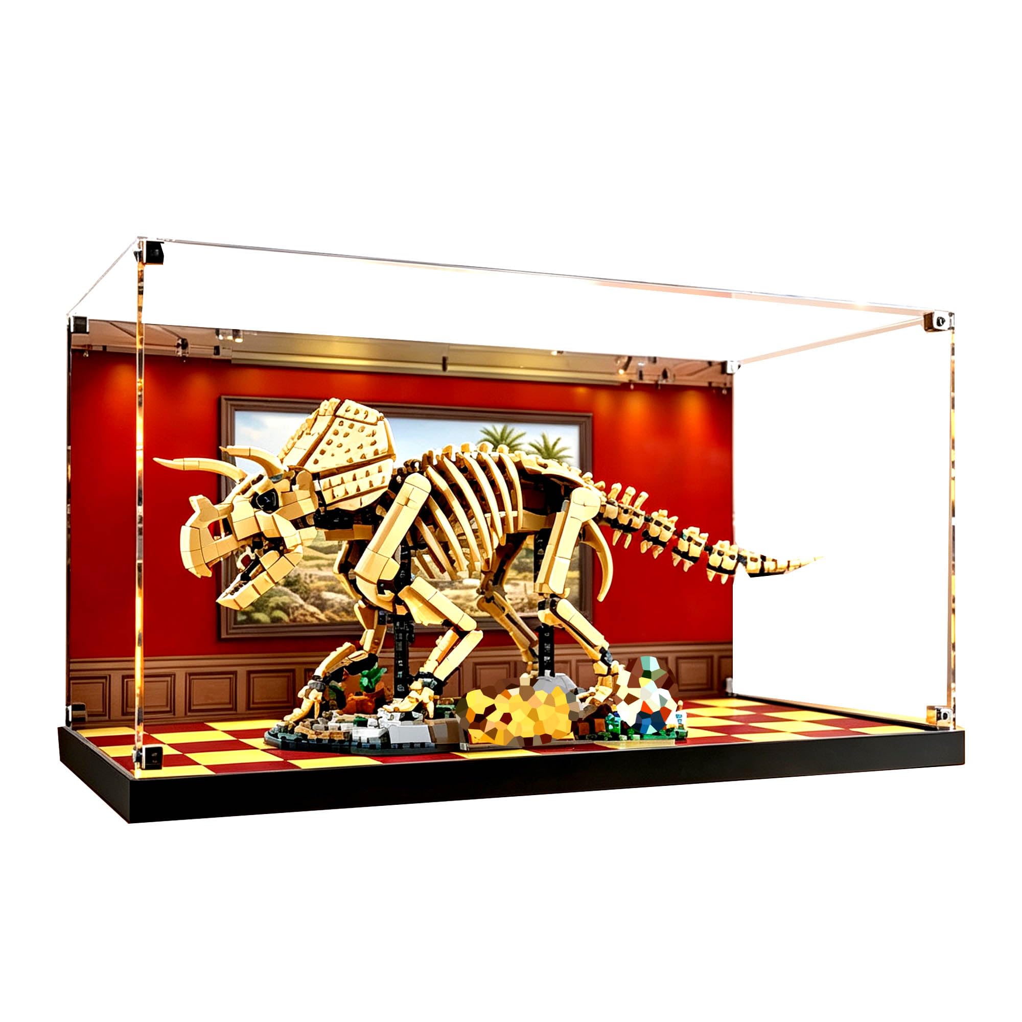 Vitrine en acrylique transparent, compatible avec les ensembles Le-go 77985
