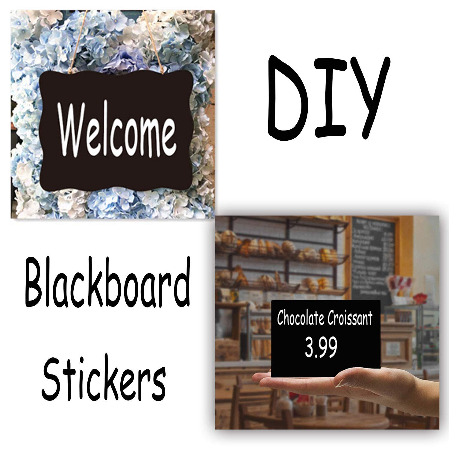 Snapklik.com : Chalkboard Labels Extra Large Waterproof Adhesive ...