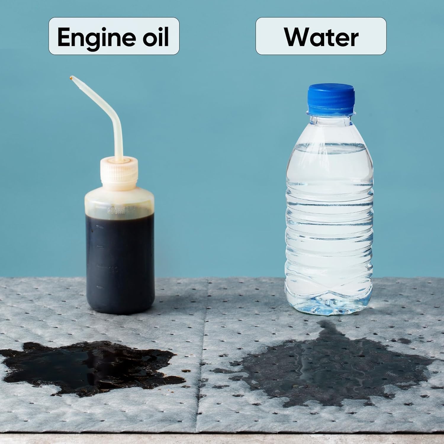 Spill Absorbent Mat Roll for Oil, Water and Other Liquids, Suitable for Multi-Purpose Super Absorbent Pads, 15in.x 50 ft (15" W x 50' L)