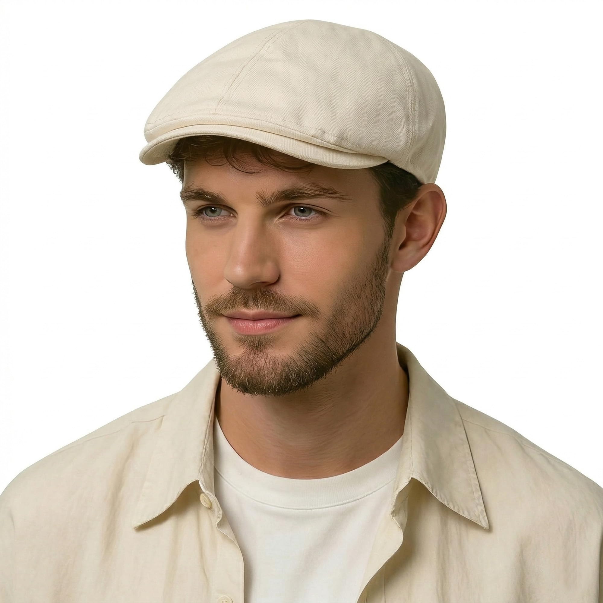 ZLYC Summer Ivy Casquette Plate en Coton pour Homme