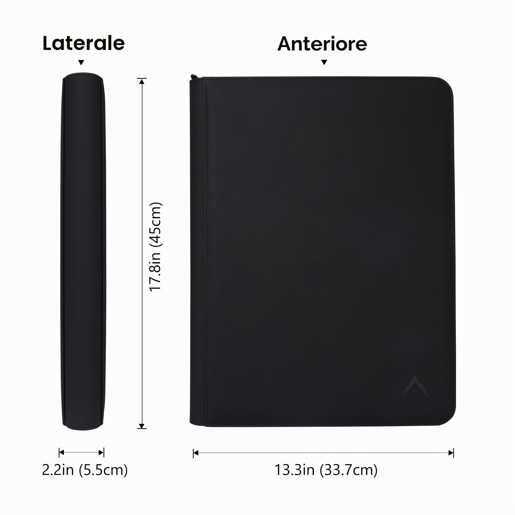 Raccoglitore a 16 tasche, adatto per 1344 carte collezionabili con caricamento laterale, album per carte da gioco e carte sportive