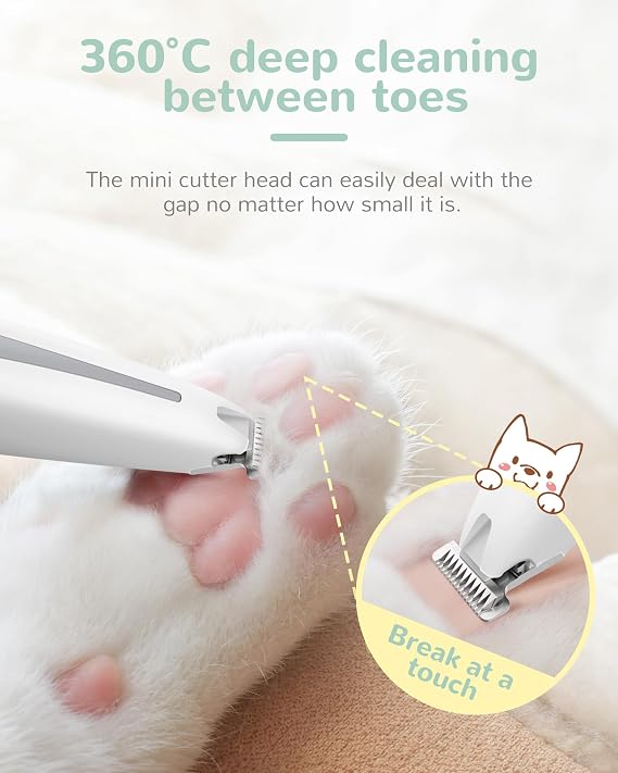 PAPMINI Dog Paw Trimmer White-Gray