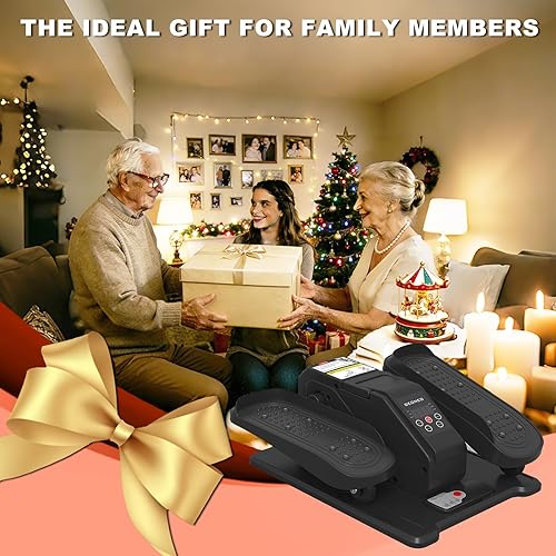 Miniatura 7 de Under Desk Elliptical Machine, Electric Ellipse Leg Exerciser for Senior, Quiet and Compact Electric Seated Pedal Exerciser for Home with Display