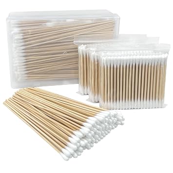 400 Count Bamboo Cotton Swabs For Cleaning, 3 Inch & 6 Inch Tips